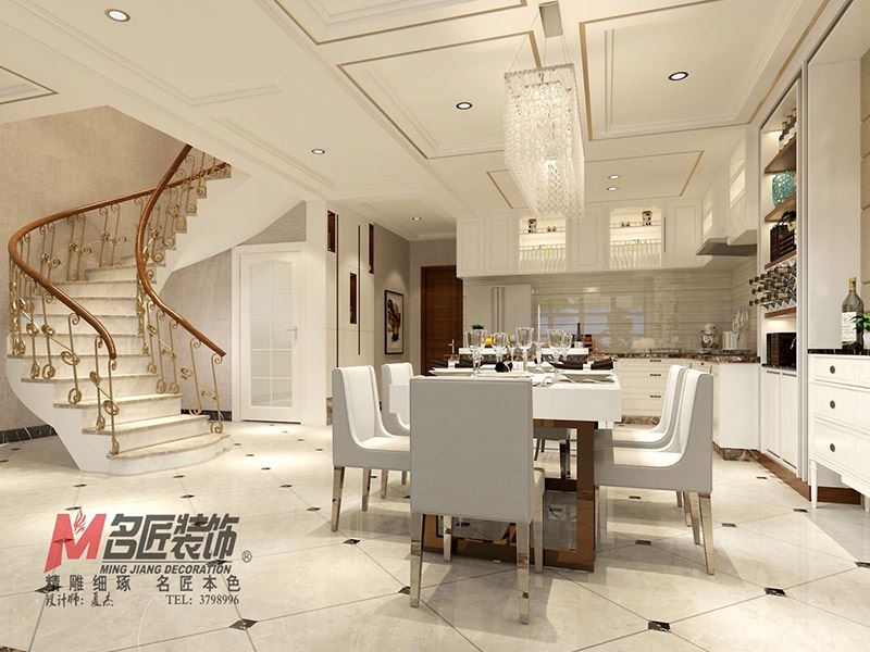 自貢市遠(yuǎn)達·南湖領(lǐng)御歐式風(fēng)格別墅裝修案例